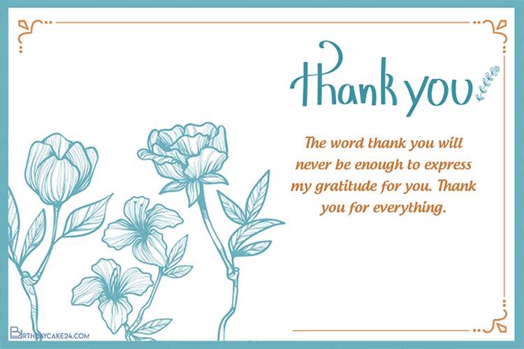Customize Your Own Thank You Cards For Free Online