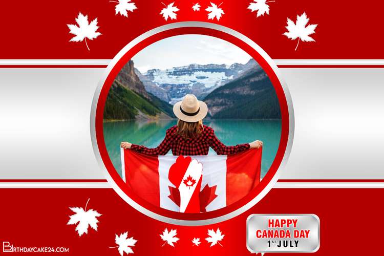 Happy Canada Day July 1 Photo Frame
