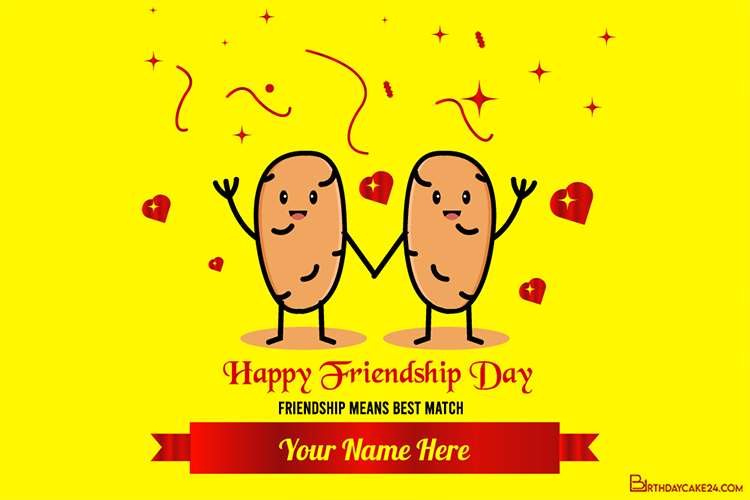 Friendship Day Card For Best Friends Forever With Name Edit