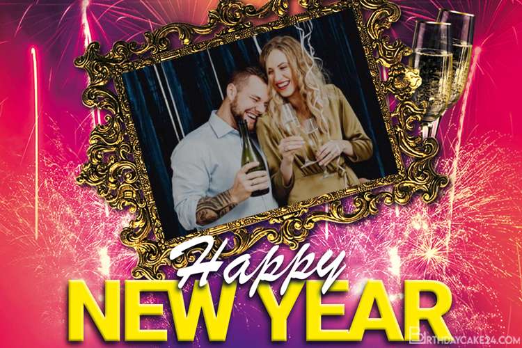 happy new year 2022 photo frame