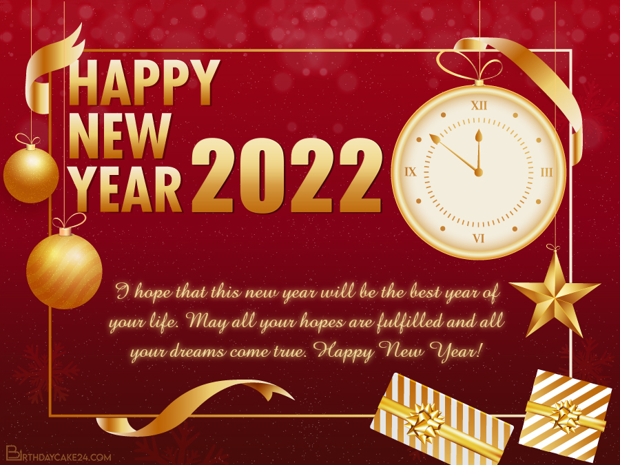 Happy New Year 2022 Online Greetings