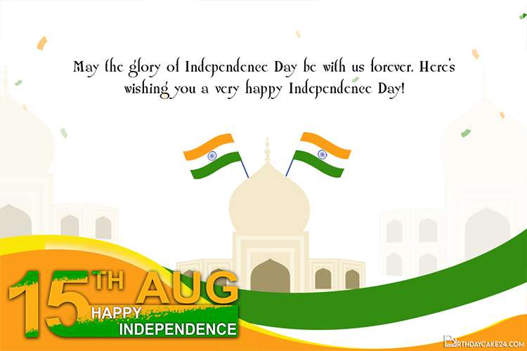 Free Independence Day of India Wishes Cards Maker Online