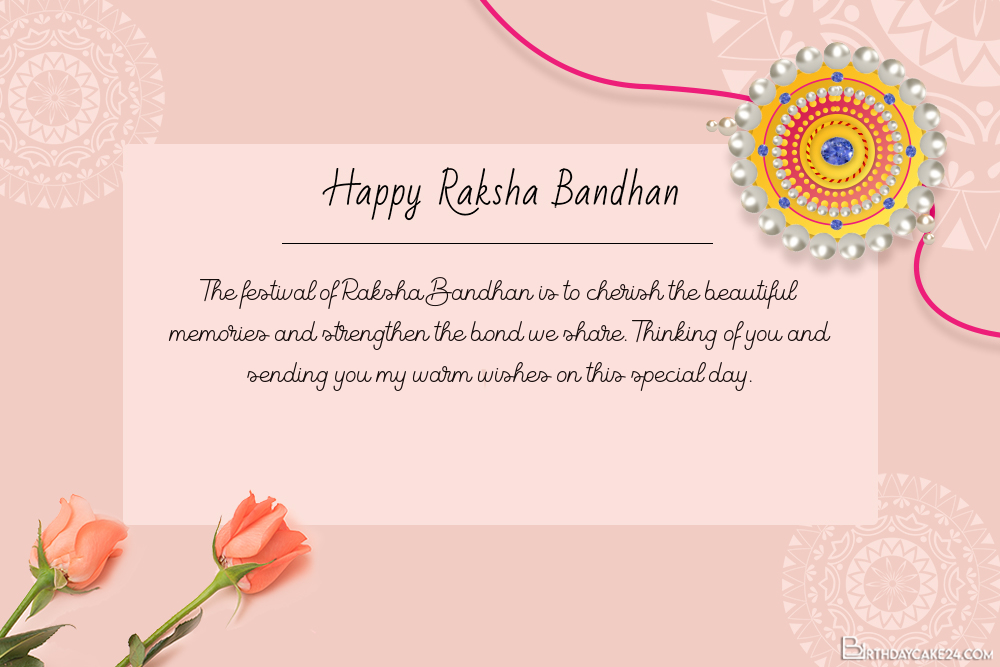 Creative Raksha Bandhan Greeting Card Images Download