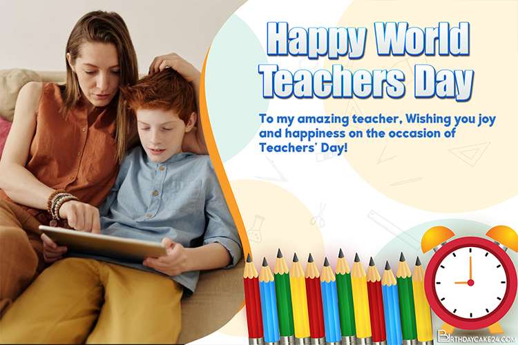 Happy Teachers Day Cards With Photo And Wishes