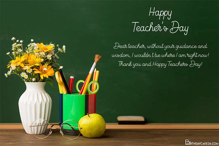 Personalize Your Own Teacher's Day Greeting Card Online