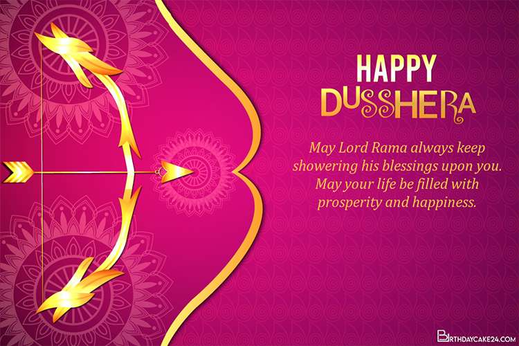 Free Dussehra (Dasara) Celebration Card Maker Online