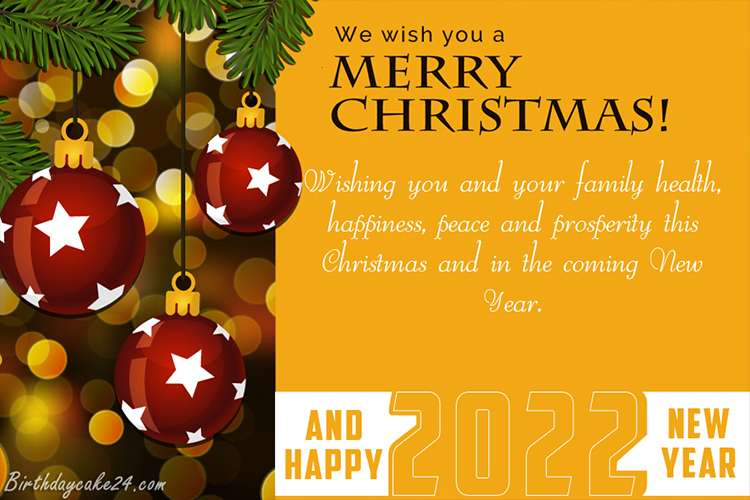 Merry Christmas And Happy New Year 2022 Wishes