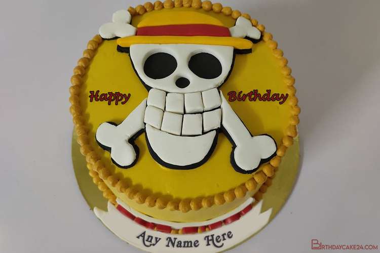 Customize One Piece Birthday Cake With Your Name