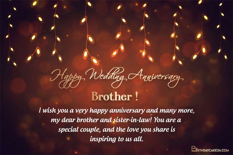 Happy Wedding Anniversary Wishes For Brother Free Download
