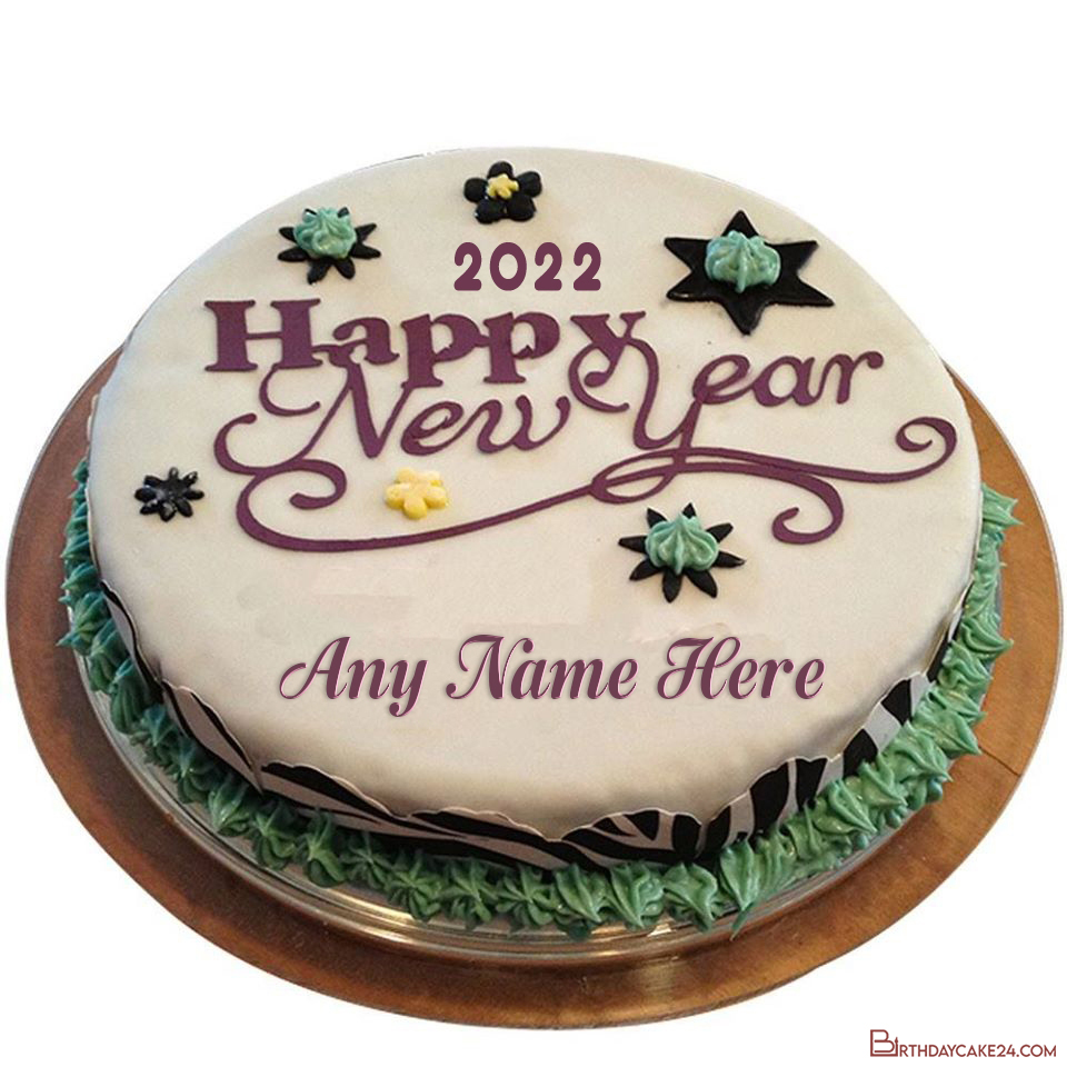 New Year 2022 Cakes With Name Edit