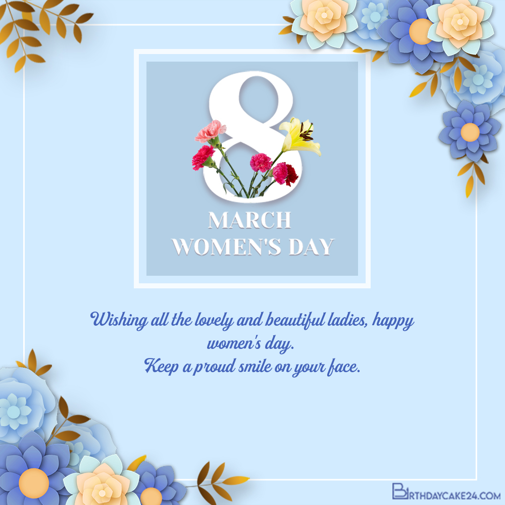 Happy International Women's Day Wishes With Flowers