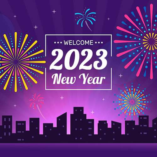 Happy New Year 2023 Greeting Cards