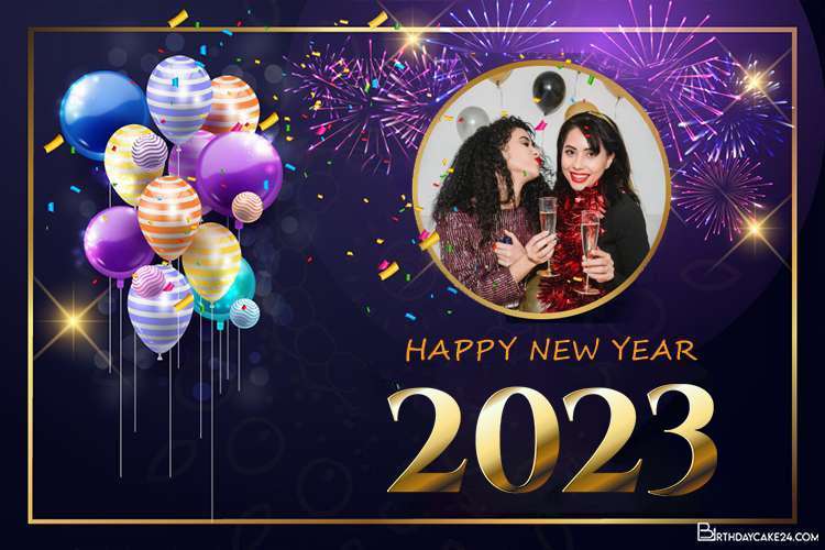 happy new year photo editing 2022