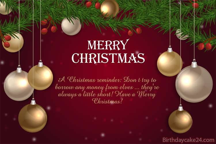 Wish You Merry Christmas Greeting Cards