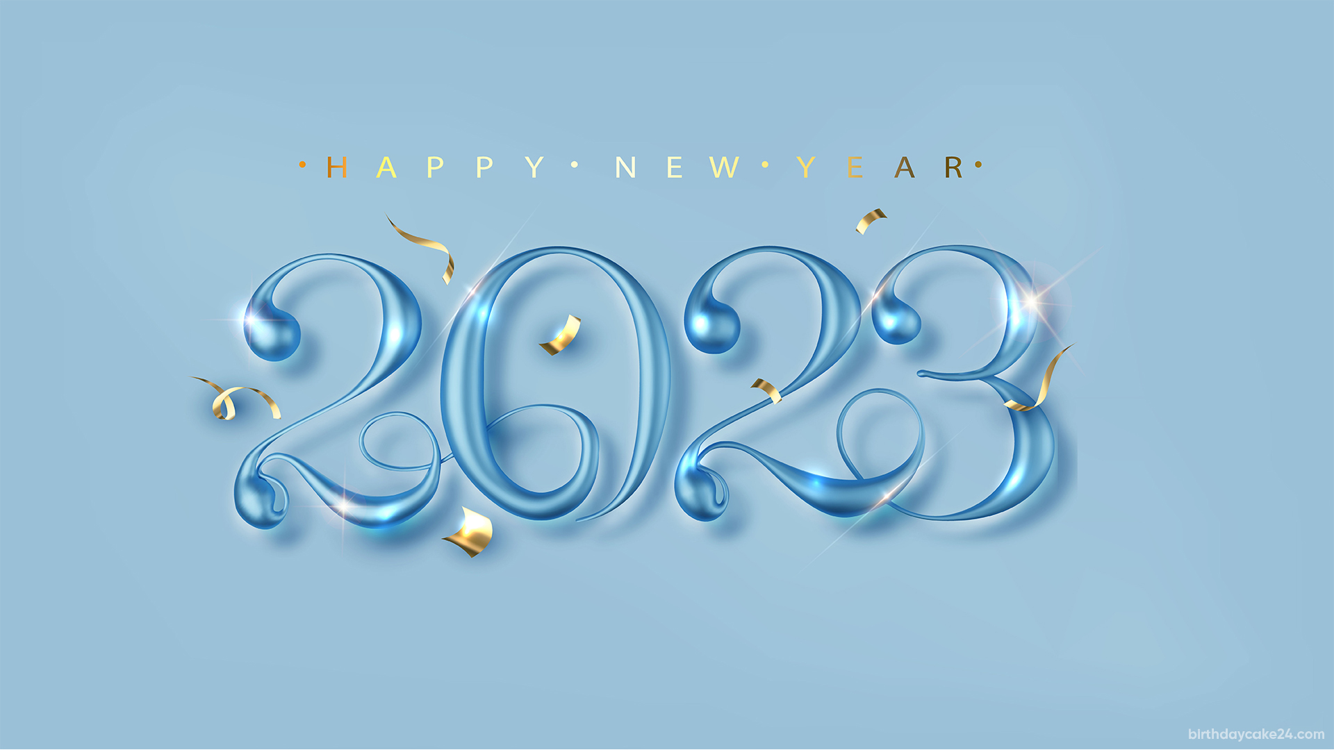 Free Background Happy New Year 2023 Wallpaper HD for Desktop