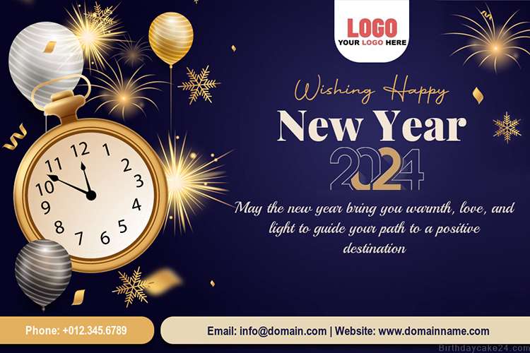 New Year 2024 Wishes With Company Logo 1 Cf08c 