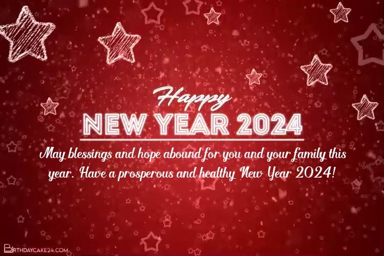 Create New Year Greeting Video 2024 With Name Wishes