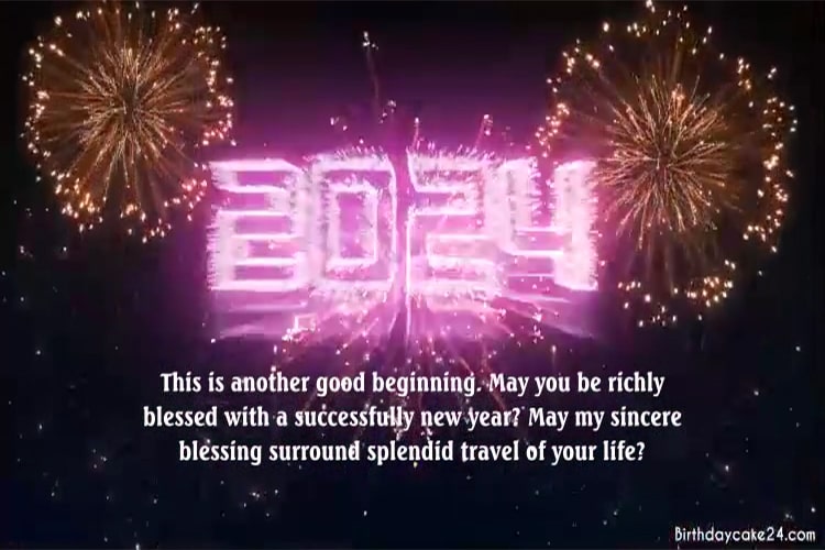 Fireworks Happy New Year 2024 Video Wishes