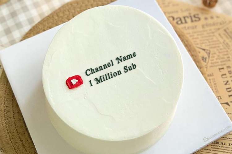 Birthday Cake Congratulations On Your YouTube Channel's Achievements