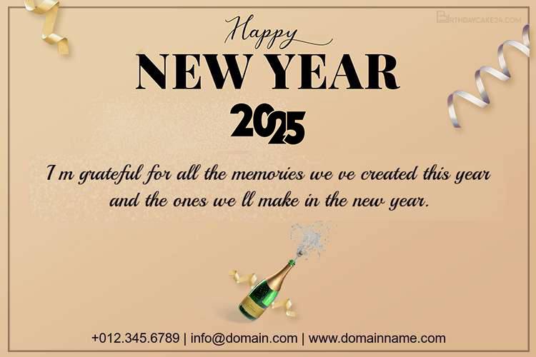 Business Greetings Card For New Year 2025