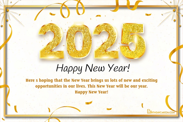 Golden Happy New Year 2025 Wishes for Everyone in Your Life