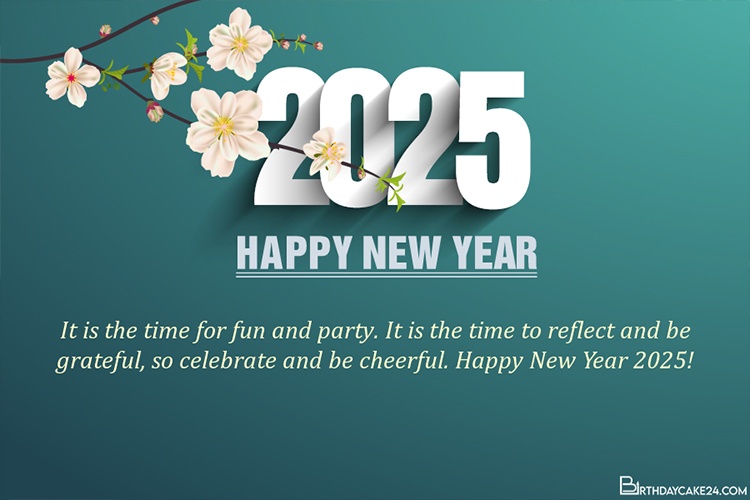 Happy New Year 2025 Greetings Card With Name Wishes