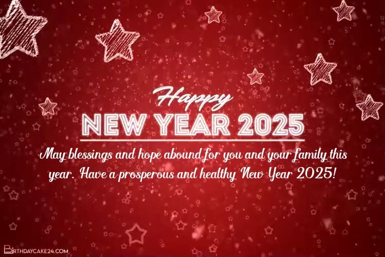 Create New Year Greeting Video 2025 With Name Wishes