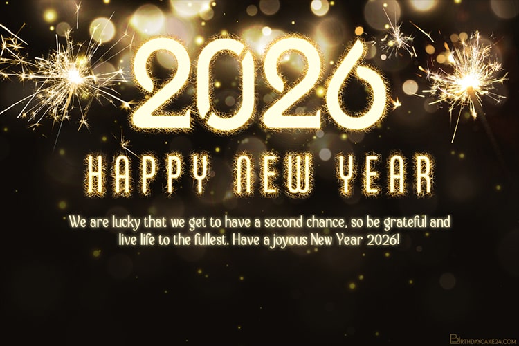 Fireworks New Year's 2026 Card Maker