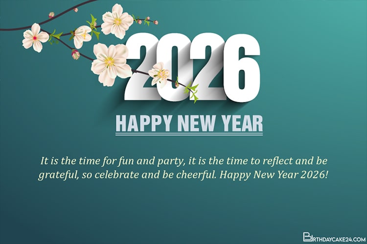 Happy New Year 2026 Greetings Card With Name Wishes