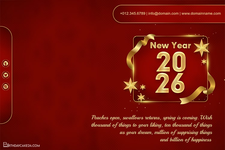 Business Greetings Card For New Year 2026