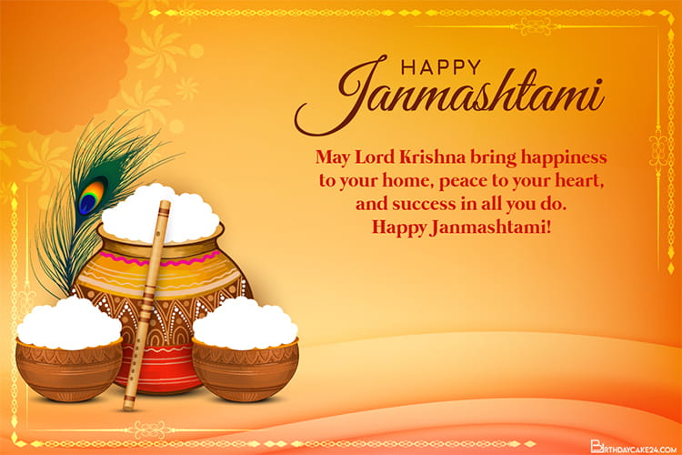 Create Beautiful & Meaningful Happy Krishna Janmashtami Cards