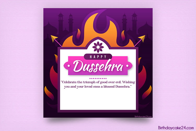 Create a Beautiful and Impressive Dussehra Greeting Card Online for Free