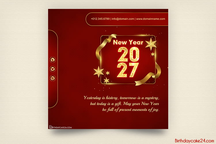 Business Greetings Card For New Year 2027