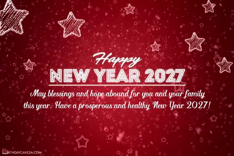 Create New Year Greeting Video 2027 With Name Wishes