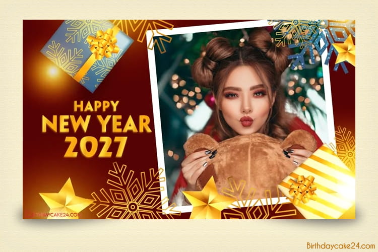 Happy New Year 2027 Video Maker Online Free