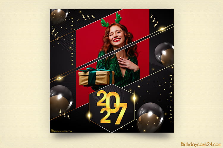 Online Happy New Year 2027 Photo Editing